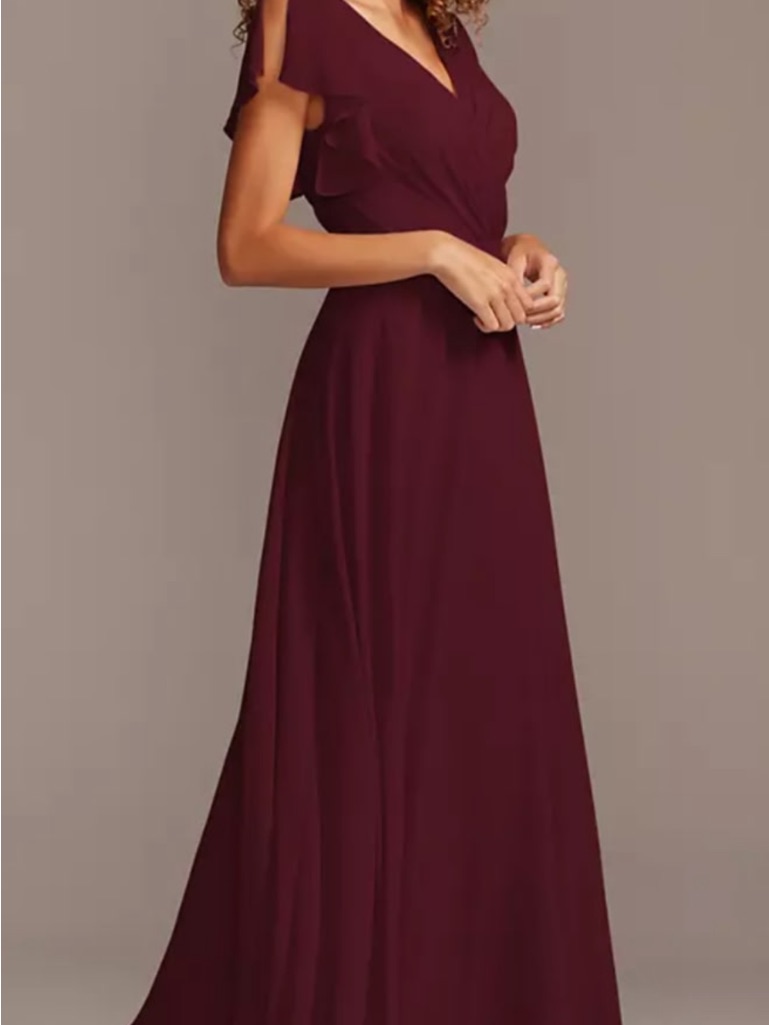 New David’s Bridal Maroon Size 24 Prom Or Bridesmaids Dress